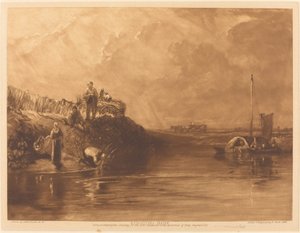 Kingston Bank, No.2 by Frank Short, after Joseph Mallord William Turner