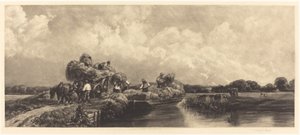 A Roman Canal by Frank Short, after Peter De Wint