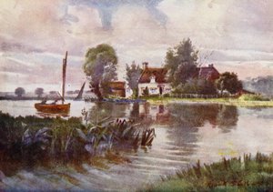 Norfolk Broads: Horning Ferry by Frank Southgate
