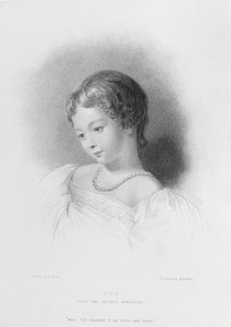 Portrait of Augusta Ada Byron (engraved by W. H. Mote)