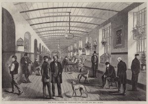 The Royal Hospital of Bethlehem, the Gallery for Men by Frank Vizetelly
