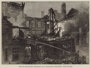 Ruins of the Scottish Corporation Hall, Crane-Court, Fleet-Street, After the Fire