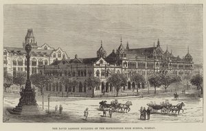 The David Sassoon Building of the Elphinstone High School, Bombay by Frank Watkins