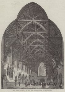 The Entrance Hall of the New Assize Courts at Manchester by Frank Watkins