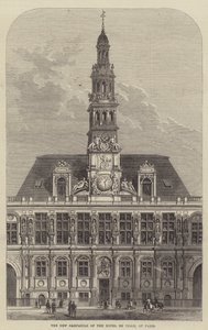 The New Campanile of the Hotel de Ville, at Paris by Frank Watkins
