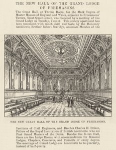 The New Great Hall of the Grand Lodge of Freemasons by Frank Watkins