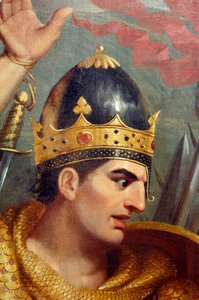 The Battle of Hastings (detail) by Frank William Wilkin