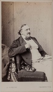 Portrait of the Composer Friedrich von Flotow by Frankfurt . Photo studio J. Schäfer