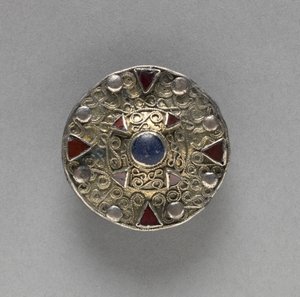 Filigree Disk Brooch with Central Boss, late 600s