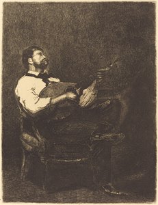 Guitar Player by François Bonvin