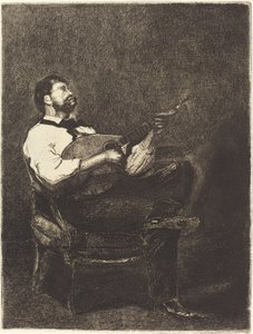 Guitar Player by François Bonvin