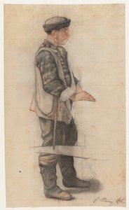 The Stretcher Bearer (Study for Le Couvreur Tombé)