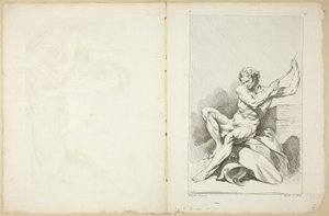 Academic Nude (recto and verso), from 