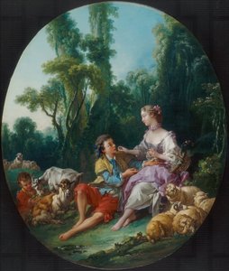 Are They Thinking about the Grape, 1747 by François Boucher
