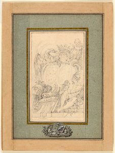 Armorial Bookplate for Crozat, Baron de Thiers by François Boucher
