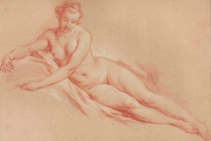 A Reclining Female Nude by François Boucher