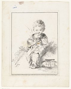 The Little Chimney Sweep (Le petit Savoyard) (Four Prints with Children) by François Boucher