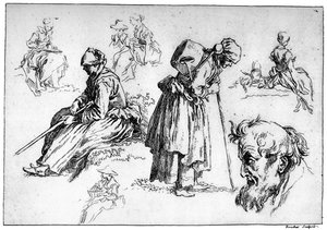 Diverse Figures, c1720-1770, 1924 by François Boucher