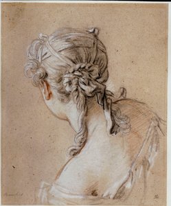 Head of a Woman from Behind by François Boucher