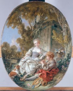The Flageolet Player by François Boucher
