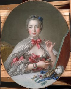 Madame de Pompadour at her Toilette by François Boucher
