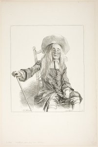 Man Seated on a Chair by François Boucher