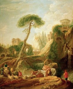Fantasy Landscape near Tivoli by François Boucher