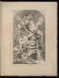 Plate 5, Receuil de Fontaines (Collection of Fountains) by François Boucher