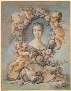 Portrait of the Marquise de Pompadour by François Boucher