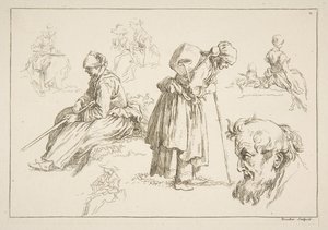 Sheet of Sketches