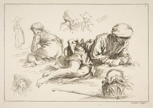 Sheet of Sketches