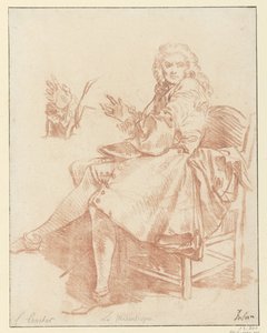 Study for Alceste (Design for the Illustration of Le Misanthrope from the 1734 Edition of Molière