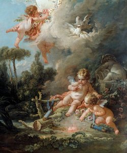 The Angel (detail) by François Boucher