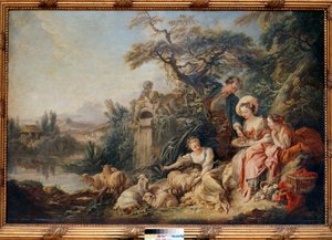 The Nest or Presents of the Shepherd by François Boucher