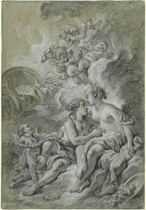 Venus Leaning on Her Dear Adonis