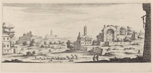 View of the Sun Temple in Rome by François Collignon after Israël Silvestre