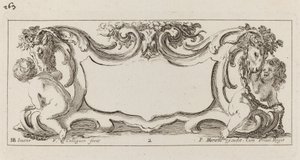 Cartouche by François Collignon after Stefano Della Bella