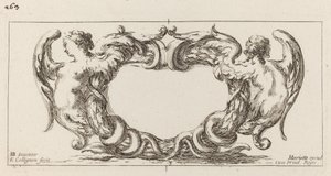 Cartouche by François Collignon after Stefano Della Bella