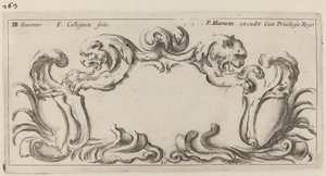 Cartouche by François Collignon after Stefano Della Bella