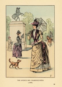 The Avenue des Champs-Elysées in 1888 by François Courboin