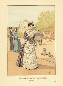 The main avenue in the Parc Monceau by François Courboin