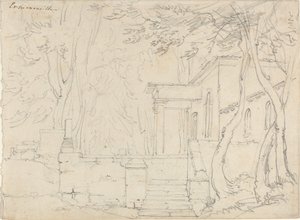 House with a Portico at Ermenonville