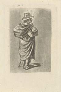 Traveler with Bag on Back