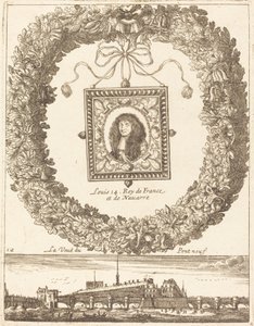 The View of Pont Neuf; Louis XIV King of France and Navarre