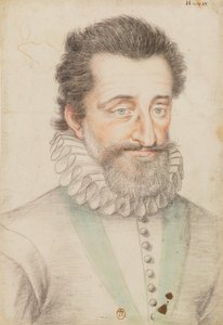 Drawn Portrait of King Henry IV by François Quesnel