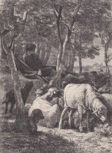 The Shepherd, from Le Magasin Pittoresque by François Rouget