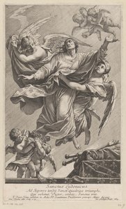 Saint Louis IX Carried to Heaven by Two Angels by François Tortebat