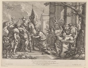 Jephthah Welcomed by His Daughter by François Tortebat
