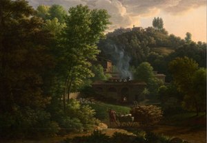 Italian Landscape by Francois Xavier Fabre