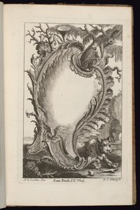 Cartouche with Tree, Book of Irregular Cartouches by François de Cuvilliés the Elder